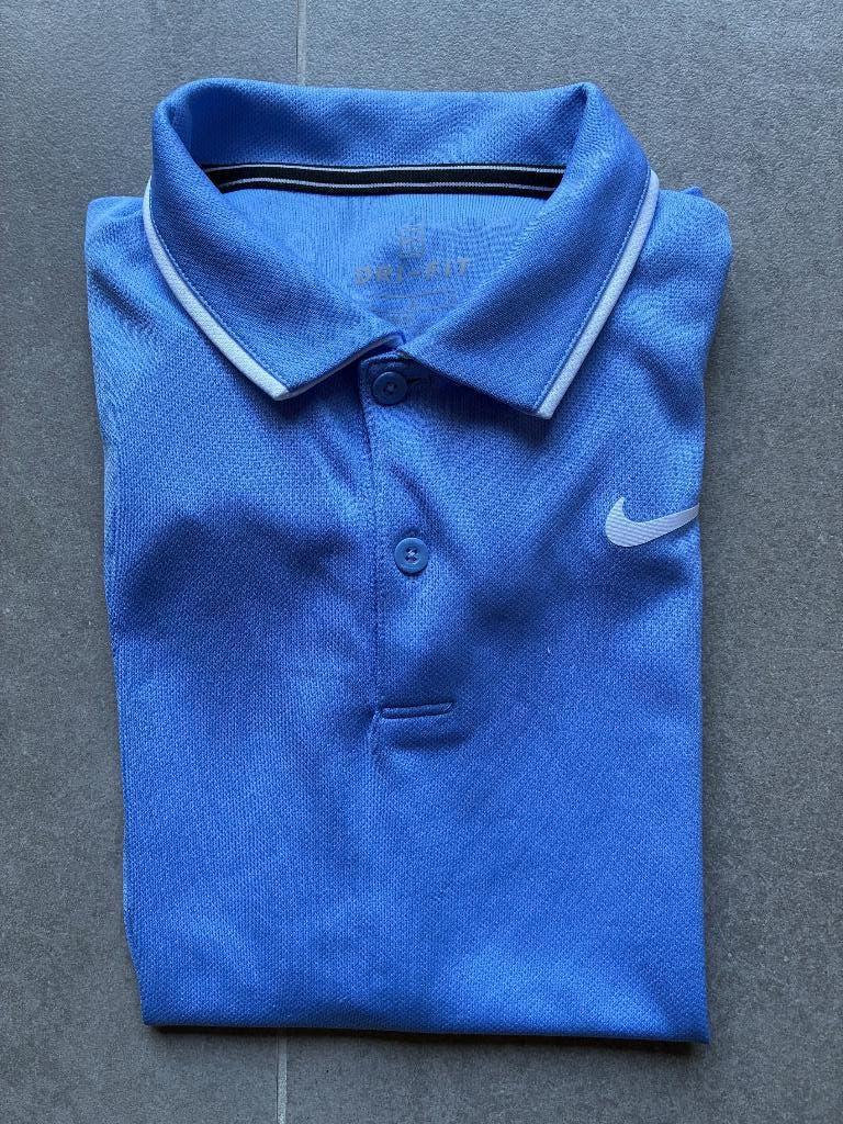 Polo Nike licht blauw maat L (147-158), Kinderen en Baby's, Kinderkleding | Maat 152, Gebruikt, Ophalen of Verzenden, Shirt of Longsleeve