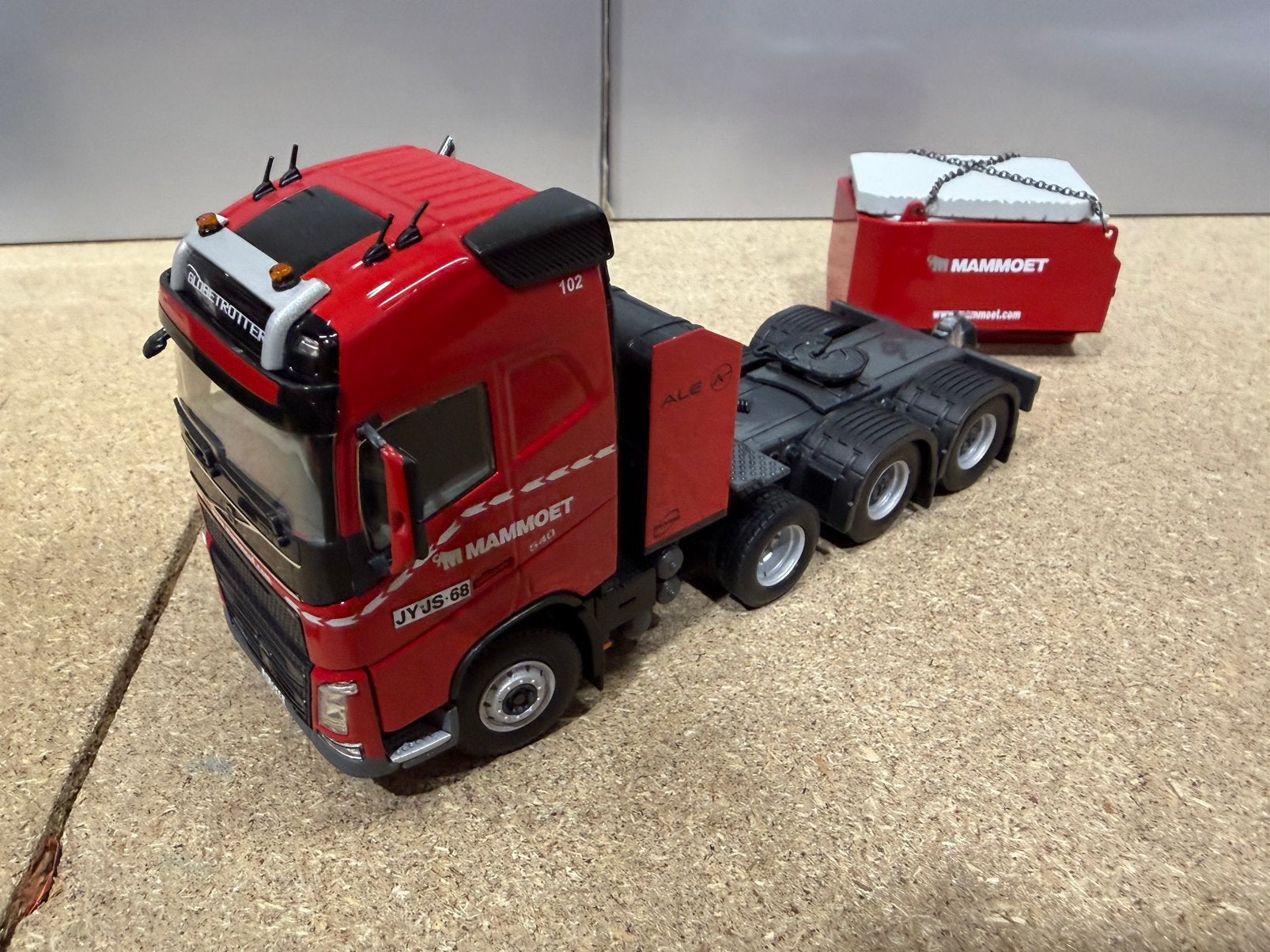 MAMMOET VOLVO FH4 MET BALLAST BLOK WSI, Ophalen of Verzenden, Nieuw, Bus of Vrachtwagen, Wsi