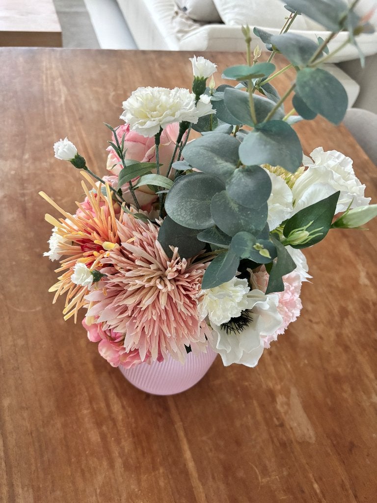 Kunstbloemen, Huis en Inrichting, Ophalen of Verzenden, Zo goed als nieuw, Boeket, Inclusief kunstbloemen