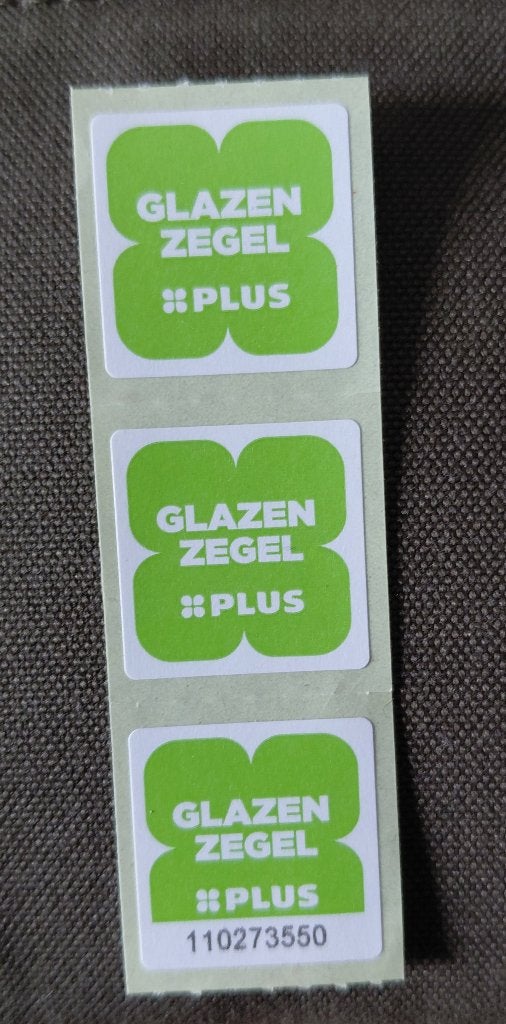 Plus glazenzegels Glas zegels, Hobby en Vrije tijd, Verzenden, Winkel, Super of Benzinepomp, Zegels, Bonnen of Punten