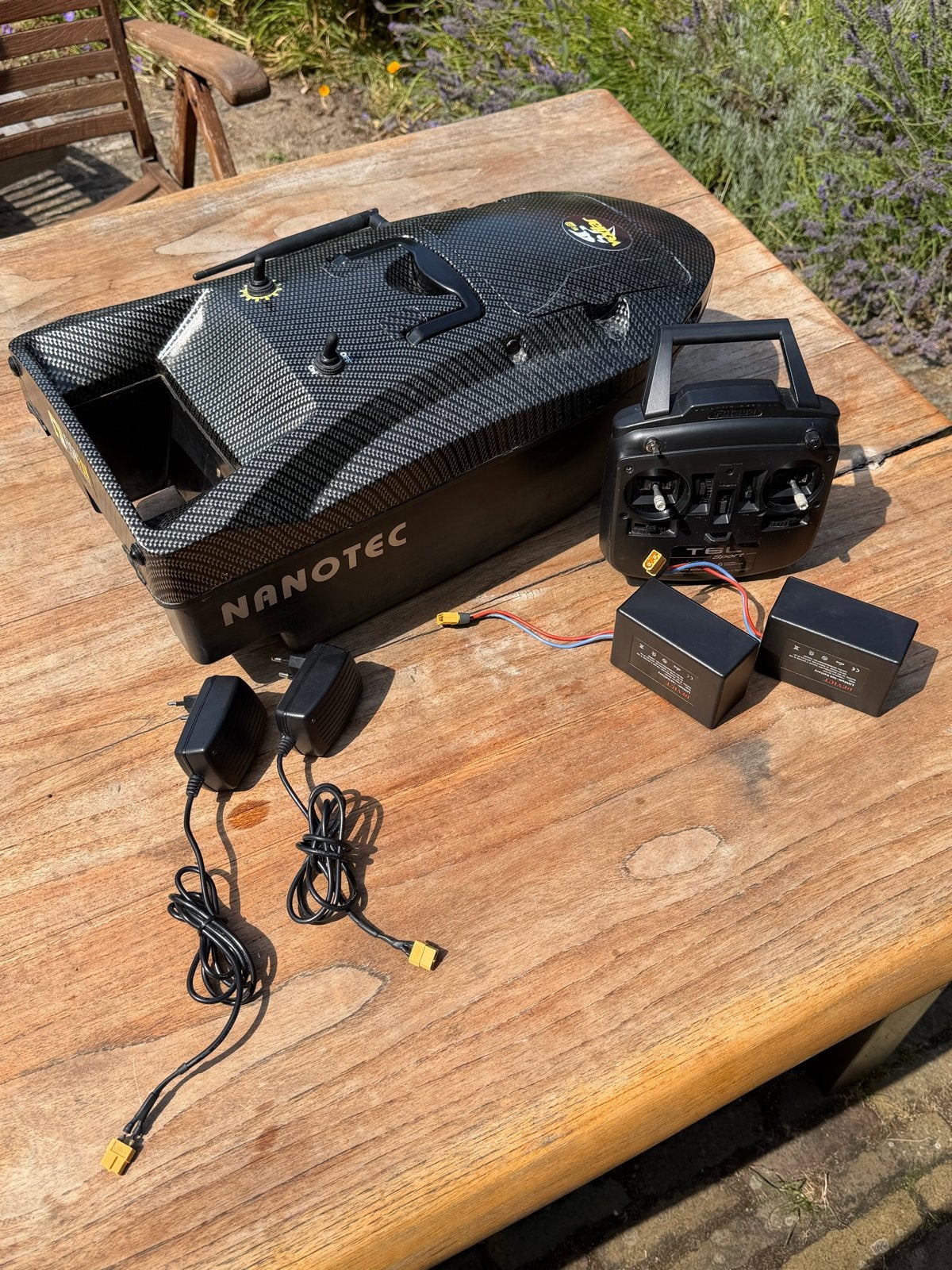 Nanotec voerboot met Vexilar fishfinder, Watersport en Boten, Hengelsport | Algemeen, Zo goed als nieuw, Overige typen, Ophalen of Verzenden
