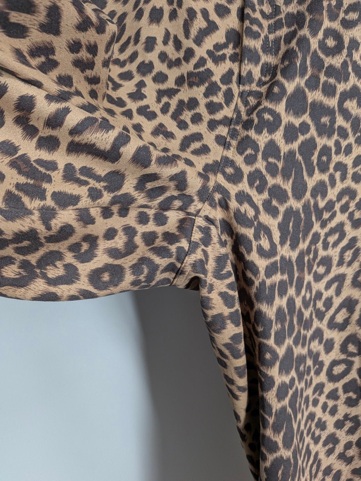 MS mode panterprint broek maat 52 (2993*), Bruin, Ms mode, Ms mode, Maat 46/48 (XL) of groter