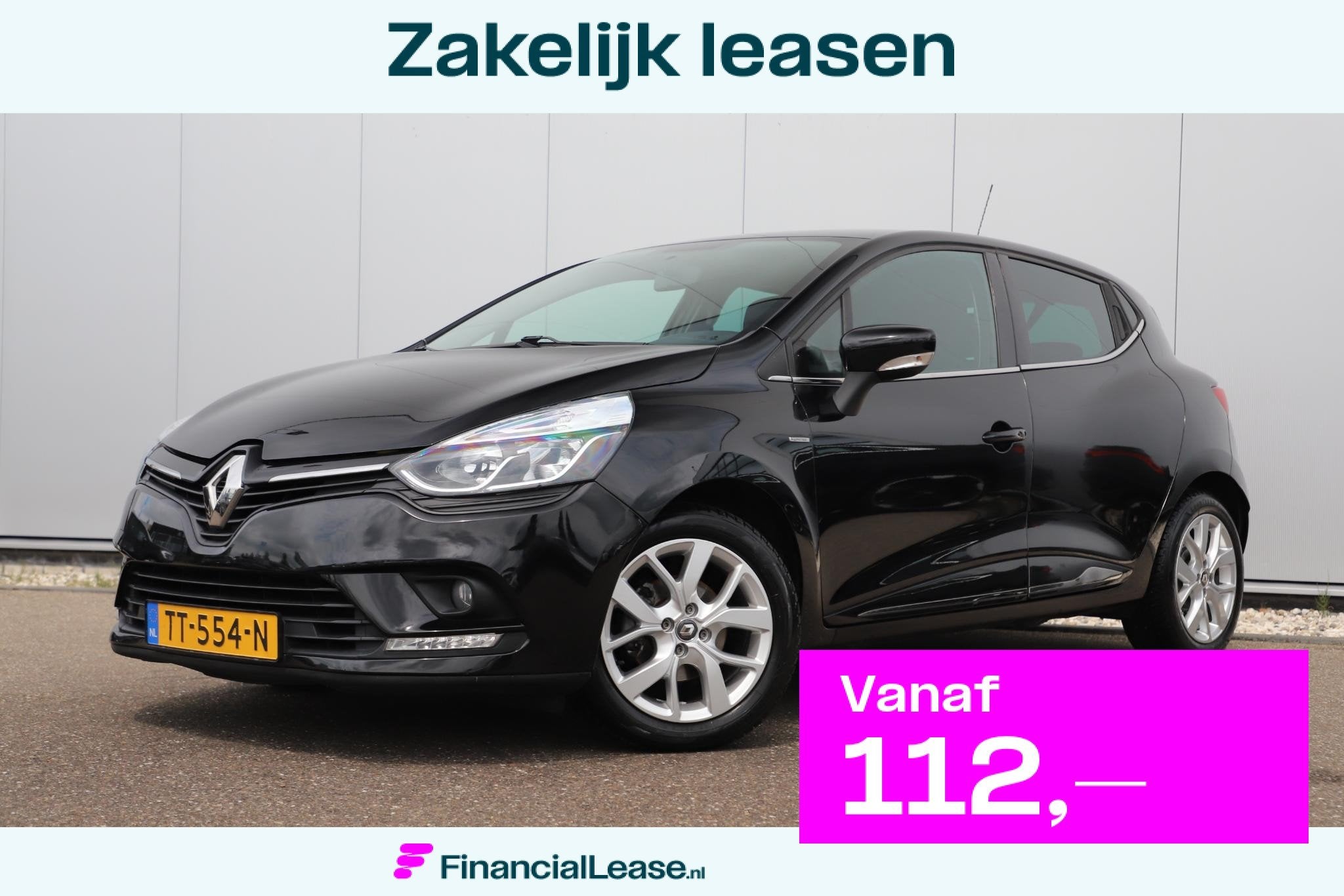 Renault Clio 0.9 TCe Limited Navigatie Bluetooth 16 inch LMV, Voorwielaandrijving, 898 cc, Stof, Gebruikt