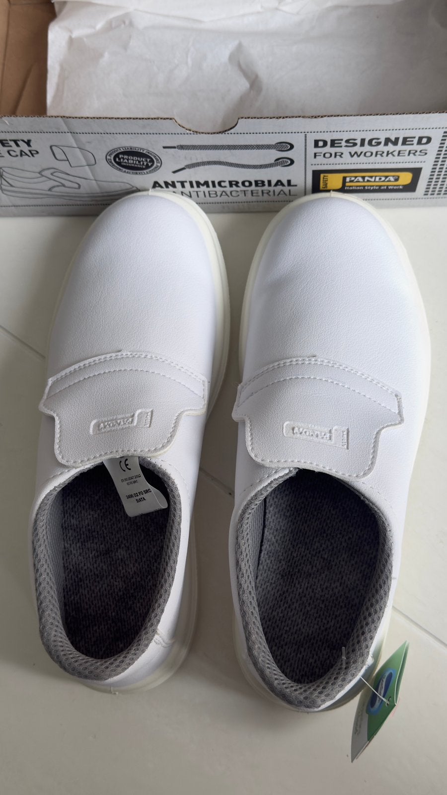 Witte werk schoenen maat 44, Kleding | Heren, Ophalen of Verzenden, Zo goed als nieuw, Wit, Werkschoenen