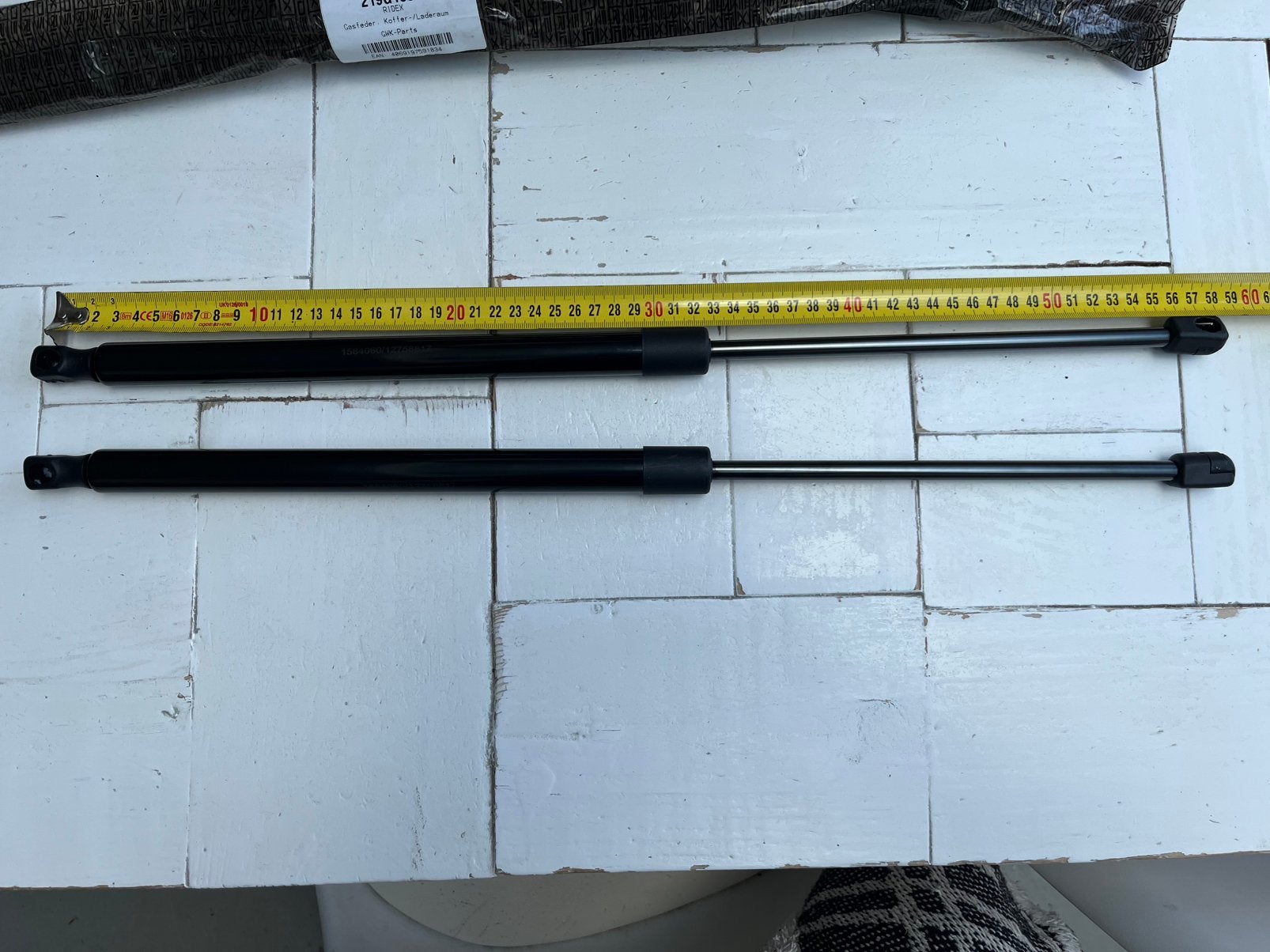 2x Gasveer VW4 570mm 830N slag 225mm nieuw, Ophalen, Nieuw