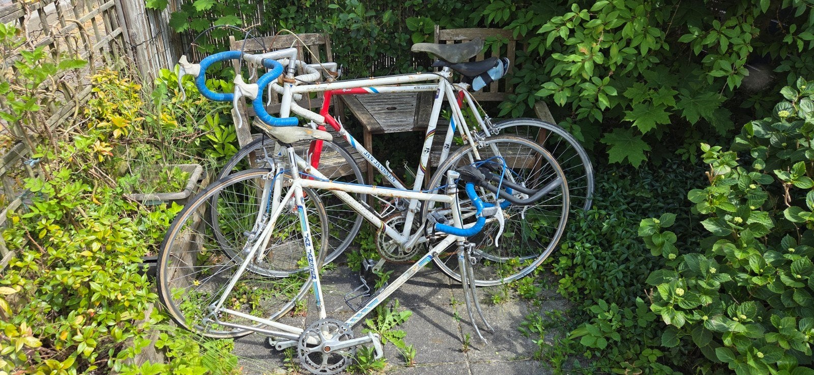 Vintage racefietsen - 2 jan jansen fietsen en 1 JJ Frame, Overige merken, Gebruikt, Ophalen of Verzenden, 57 tot 61 cm