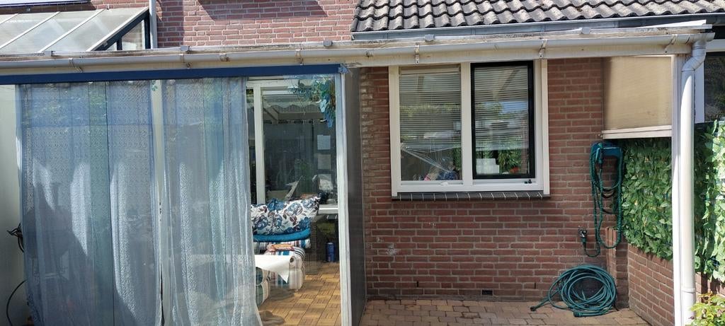 Veranda met 3 glazen schuifwanden - Ideaal voor elk seizoen, Ophalen of Verzenden, Gebruikt, Veranda