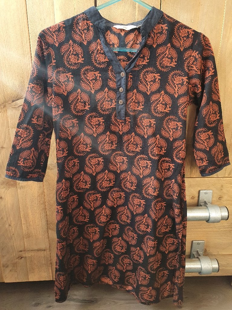 Max Indian print tuniek in maat S, Ophalen of Verzenden, Gedragen, Maat 36 (S), Bruin
