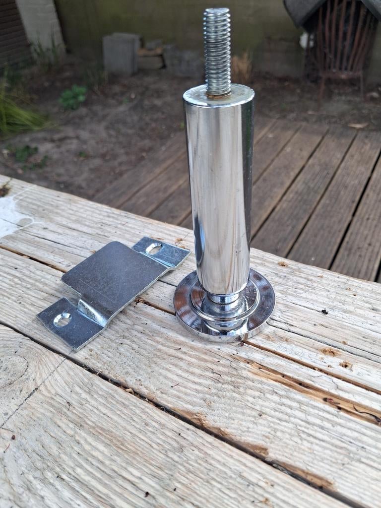 Meubel poten, Ophalen, Minder dan 75 cm, Metaal, Minder dan 150 cm