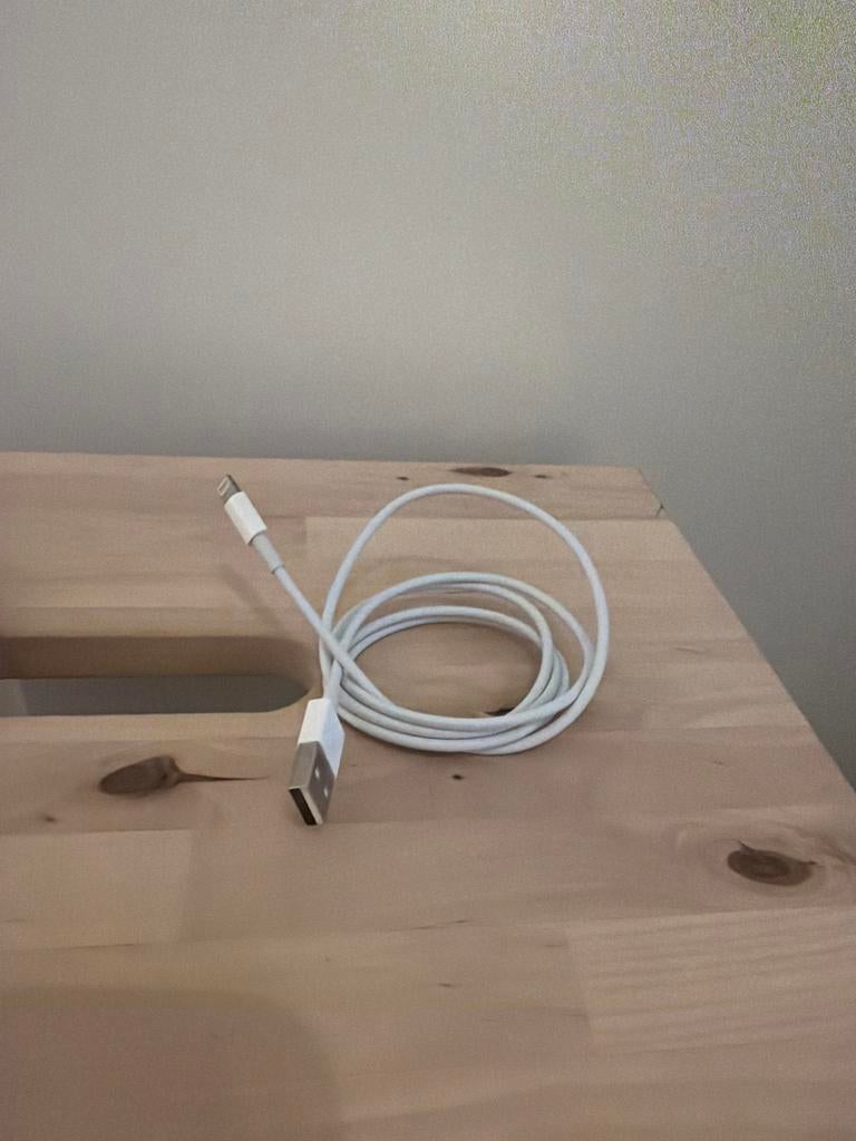 Apple Lightning naar USB kabel, Ophalen of Verzenden, Zo goed als nieuw, Wit