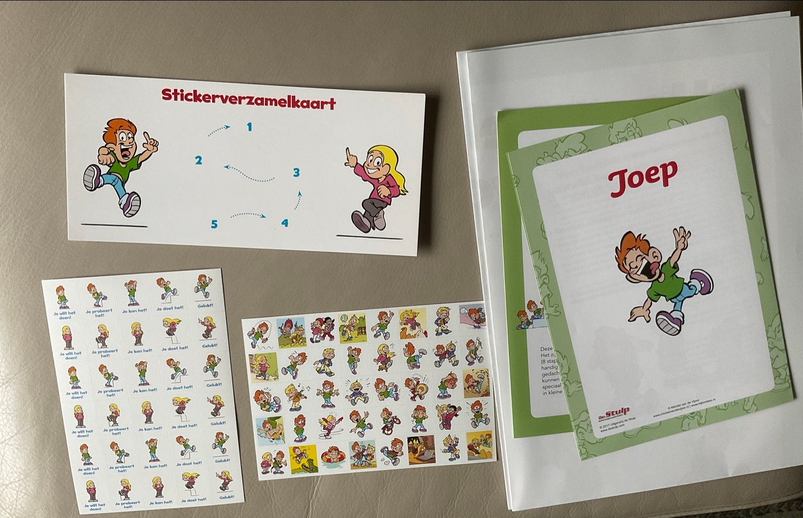 Joep Stickerverzamelkaart en stickers - Stulp, Ophalen of Verzenden, Zo goed als nieuw, Strip of Tekenfilm