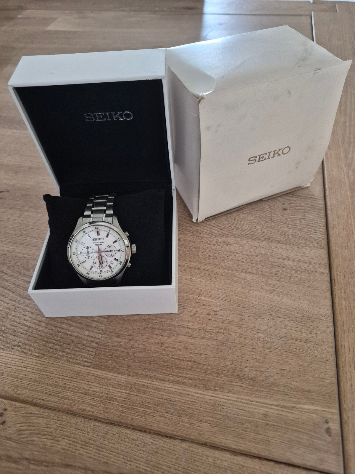 Mooi horloge van Seiko met doosjes., Verzenden, Staal, Seiko