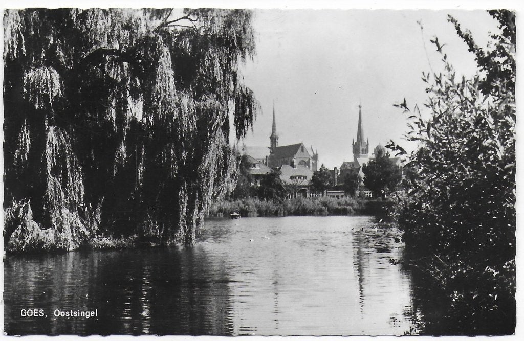 Goes Oostsingel Oude gelopen Ansichtkaart (B6417), Ophalen of Verzenden, Voor 1920, Gelopen, Zeeland