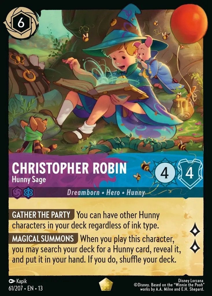 Disney Lorcana - Attack of The Vine - 61 - Christopher Robin, Ophalen of Verzenden, Nieuw, Losse kaart