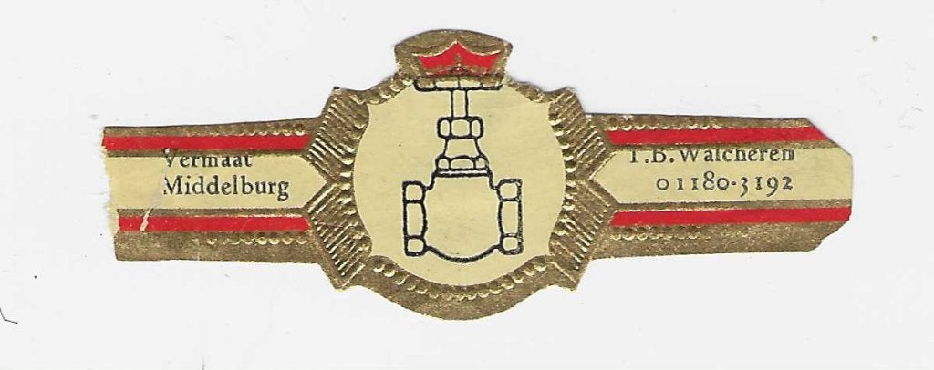 abonne reclamen  30-  vermaat  middelburg, Verzamelen, Ophalen of Verzenden, Sigarenbandjes
