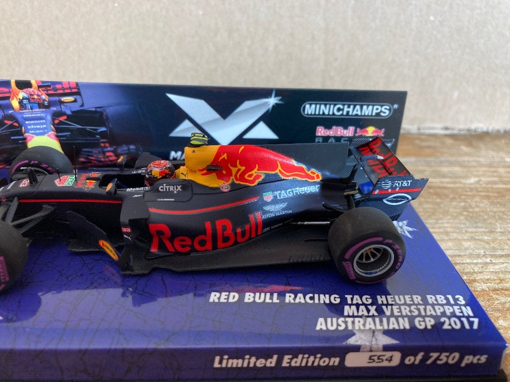 ✅ Max Verstappen 1:43 editie 25 Australian GP 2017 Red Bull, Ophalen of Verzenden, Nieuw, Formule 1
