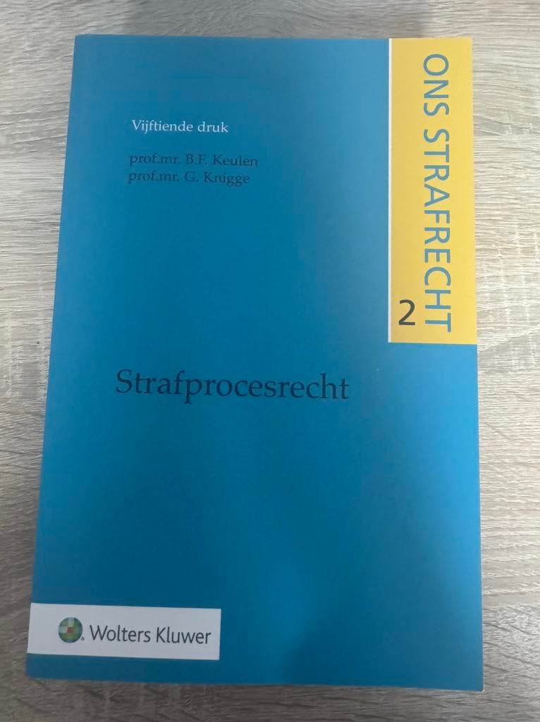 B.F. Keulen - Strafprocesrecht, Boeken, Sociale wetenschap, Zo goed als nieuw, B.F. Keulen, Ophalen of Verzenden
