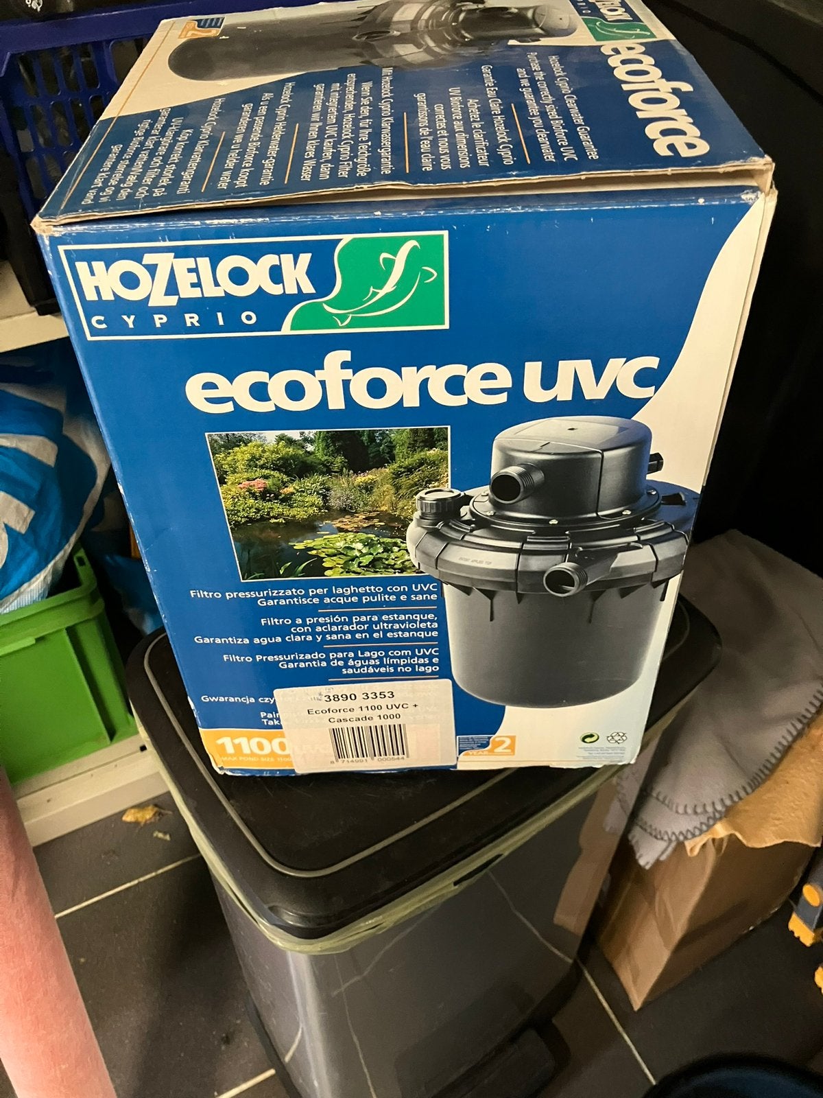 Hozelock ecoforce UVC1100 drukfilter, Ophalen of Verzenden, Zo goed als nieuw, Vijverfilter