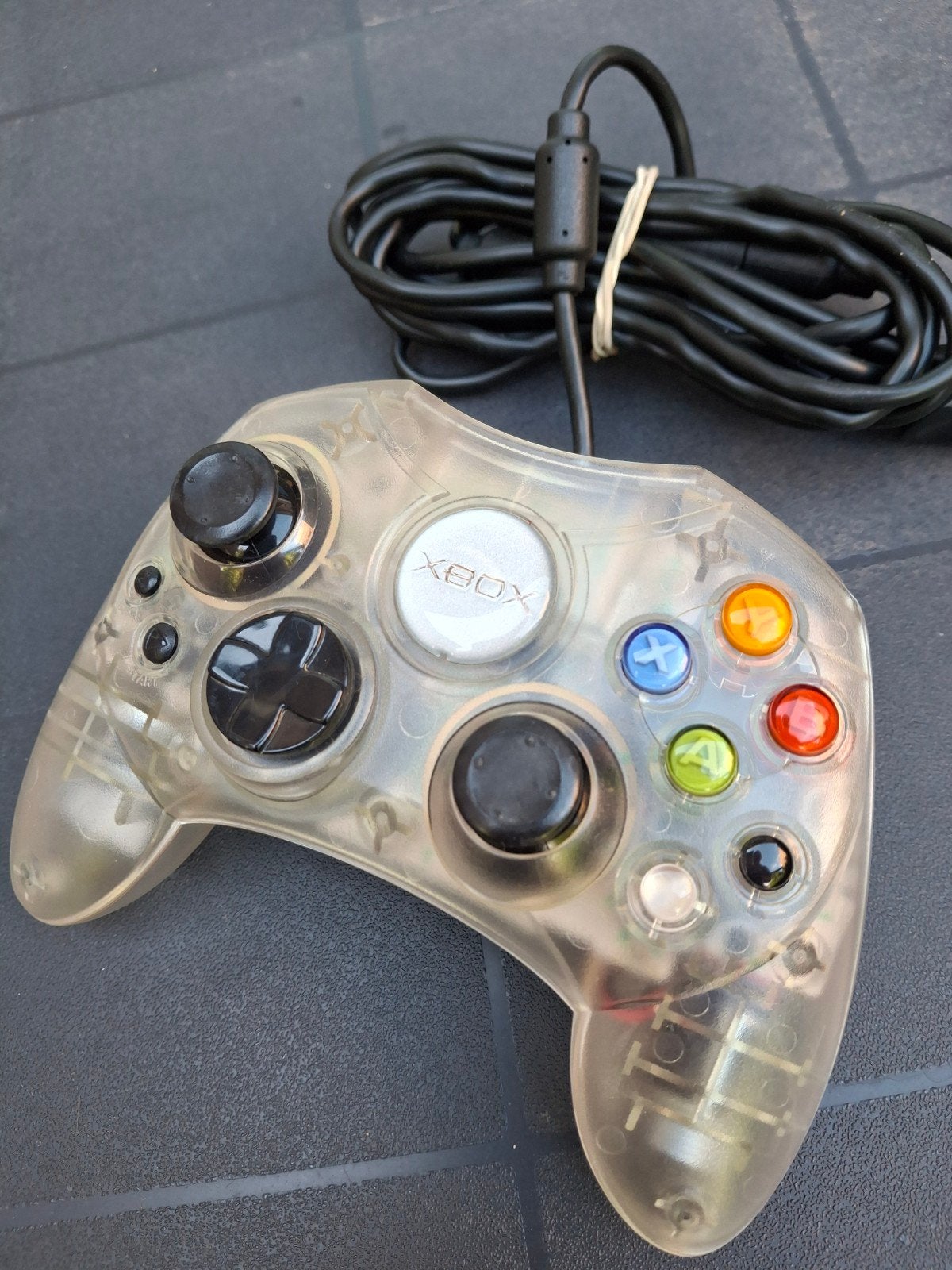 Originele Xbox Controller S Crystal/Doorzichtig, Spelcomputers en Games, Spelcomputers | Xbox Original, Ophalen of Verzenden, Gebruikt