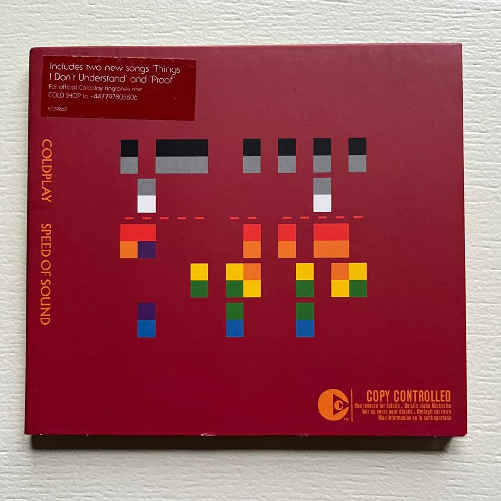 CDS Coldplay Speed Of Sound, Cd's en Dvd's, Cd Singles, Ophalen of Verzenden, Zo goed als nieuw, Pop
