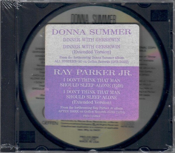 DONNA SUMMER CD SINGLE DINNER WITH GERSHWIN + RAY PARKER, Ophalen of Verzenden, Zo goed als nieuw, Pop