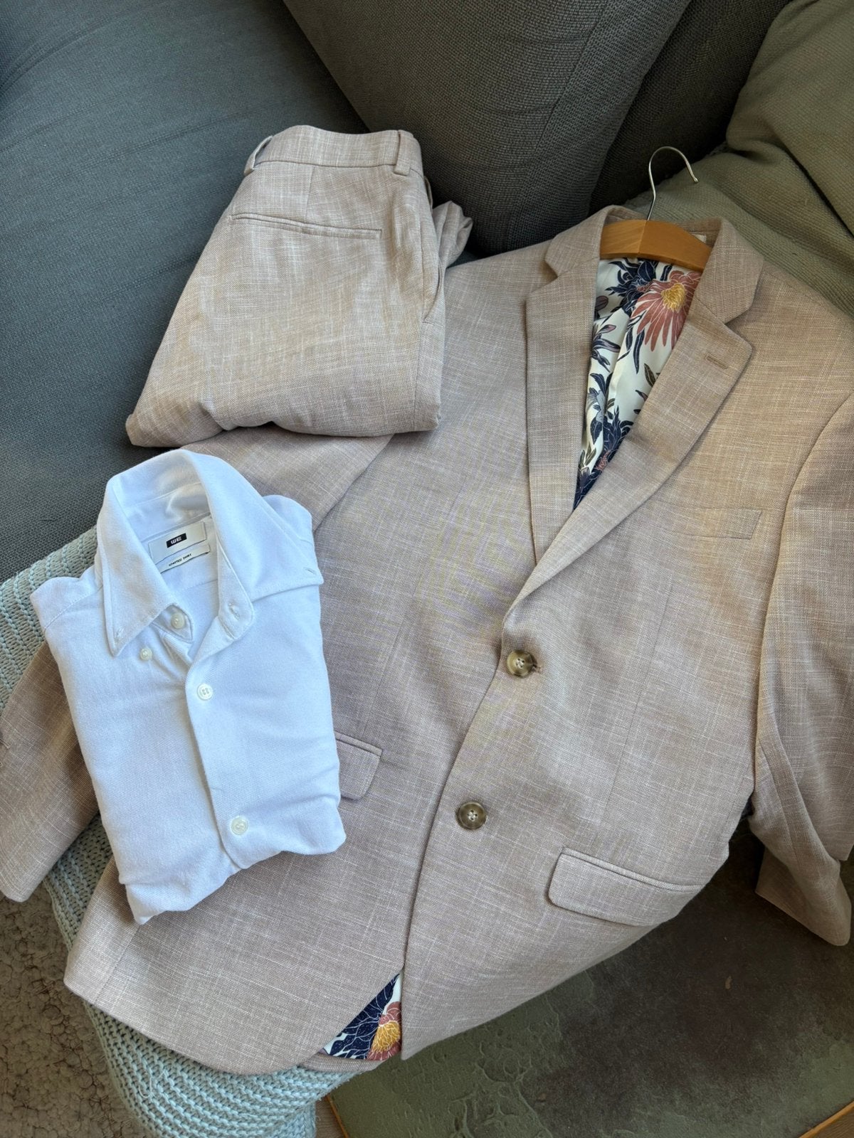 Mooi pak te koop maat 44, Kleding | Heren, Trouwkleding en Trouwaccessoires, Ophalen of Verzenden, Zo goed als nieuw, Overige kleuren