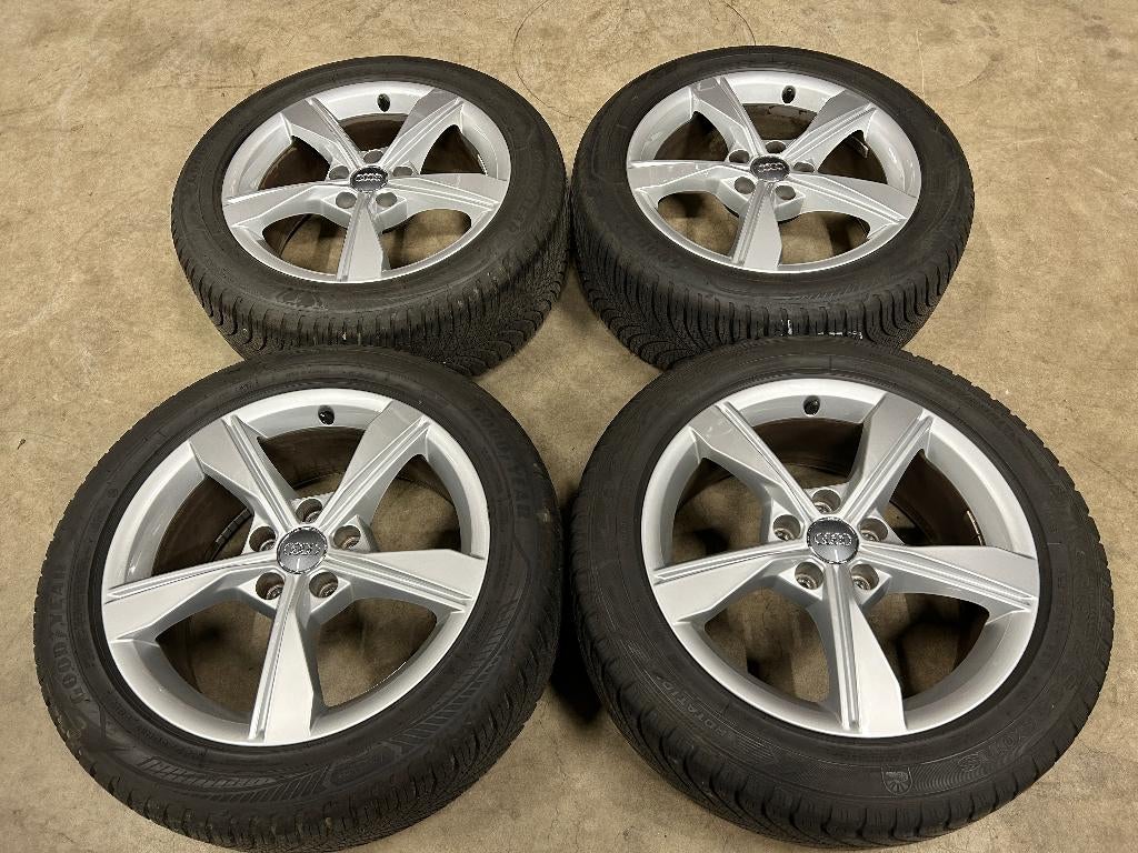 17 inch originele velgen + vierseizoenenbanden Audi A4 B9, Audi, Gebruikt, Banden en Velgen, 17 inch