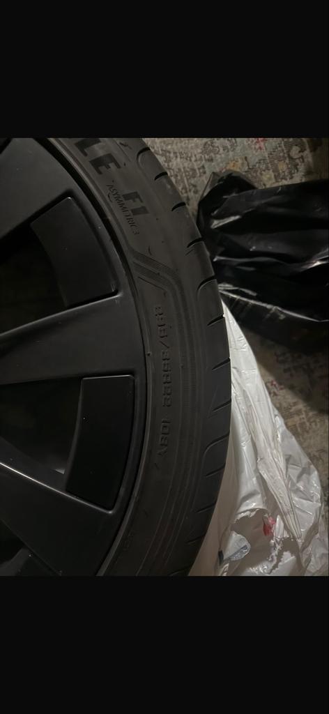 Originele 22 inch Tesla Model X Plaid velgen, Auto-onderdelen, Banden en Velgen, Ophalen of Verzenden, Gebruikt, 21 inch, Velg(en)