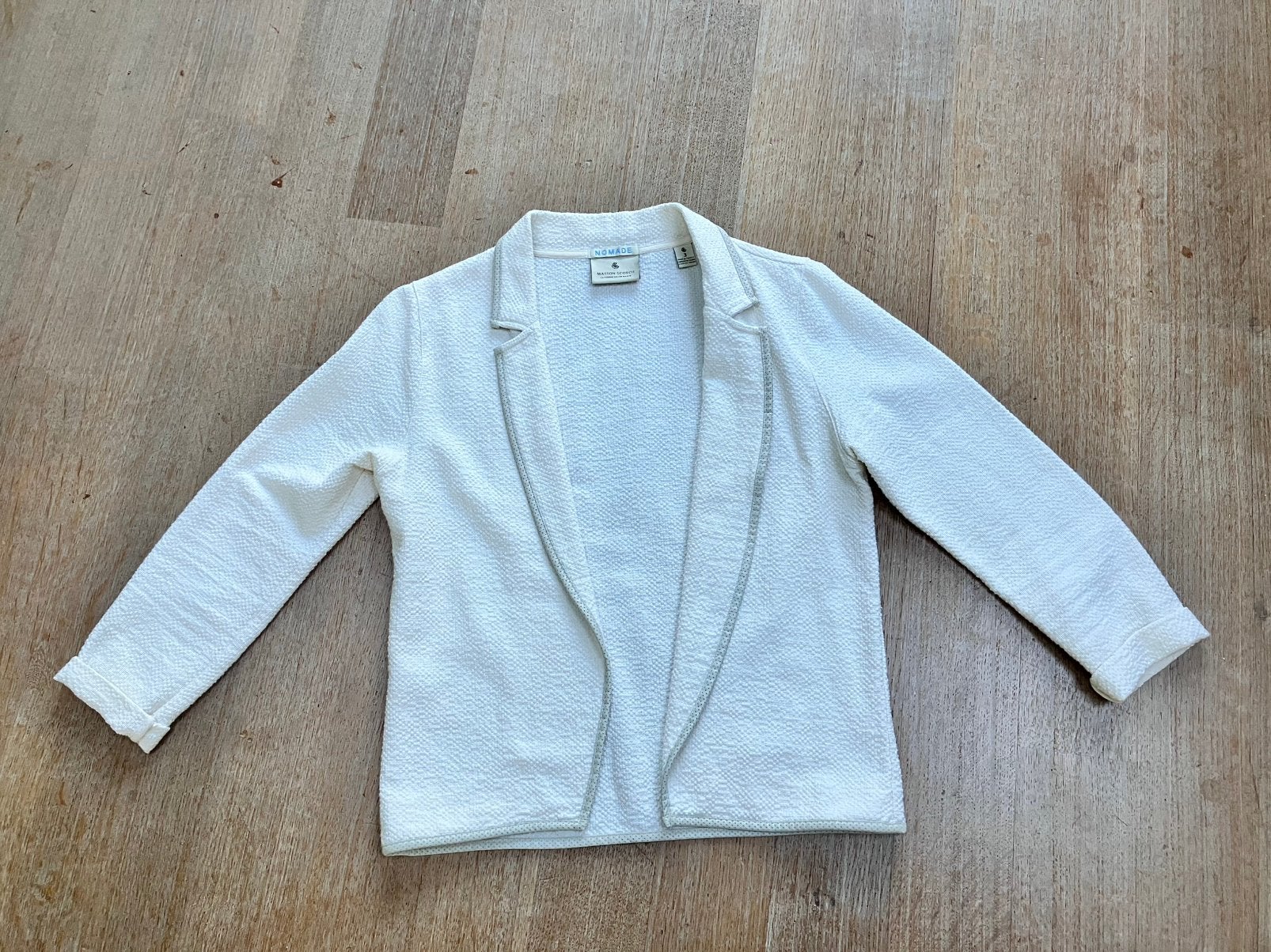 Maison Scotch roomwit jasje wadeltjesstof mt 38-40, Maat 38/40 (M), Wit, Ophalen of Verzenden, Zo goed als nieuw