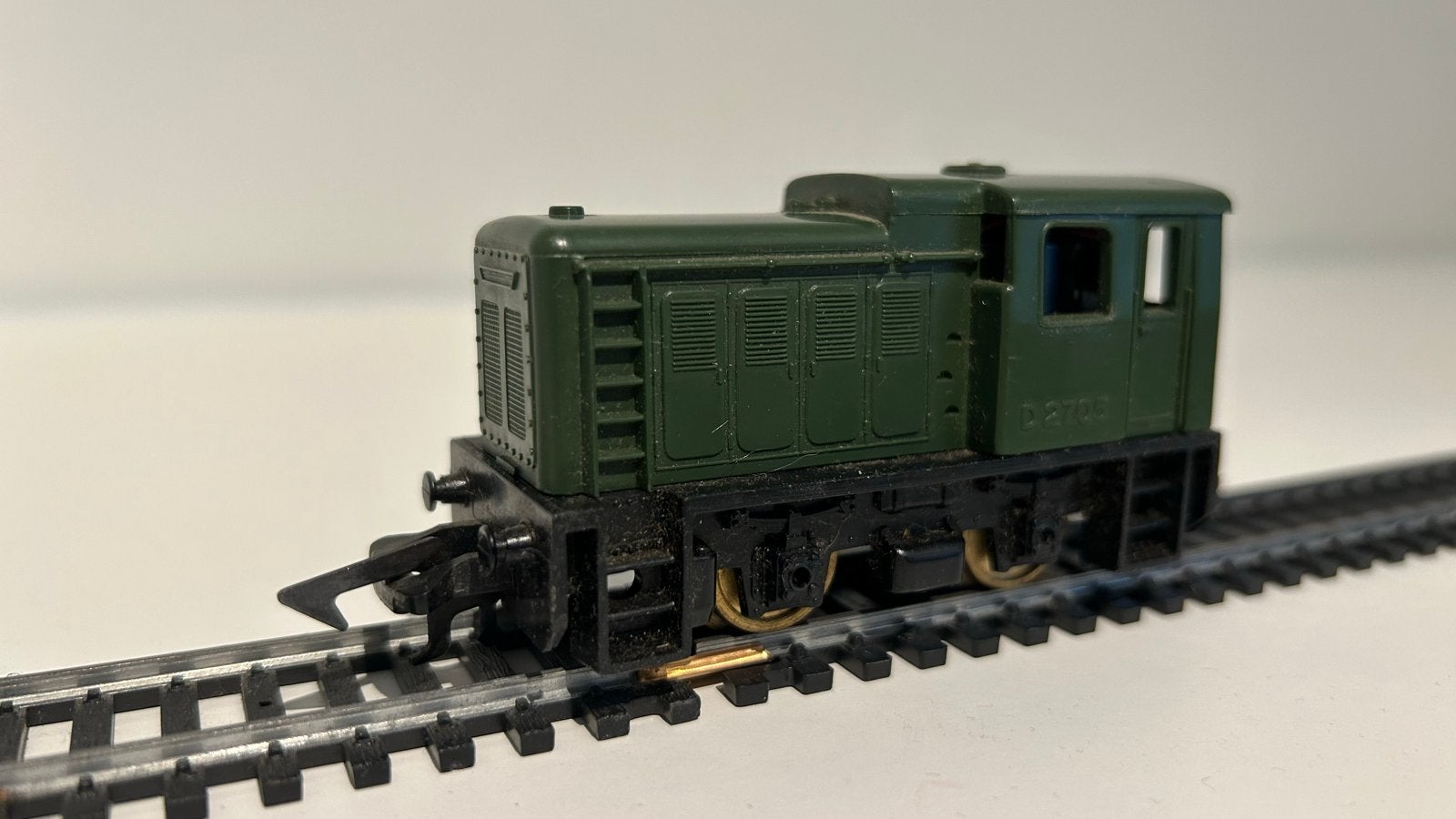 Groene rangeerlocomotief D2705 Jouef - Modelspoorbaan, Overige merken, Gebruikt, Ophalen of Verzenden, Analoog