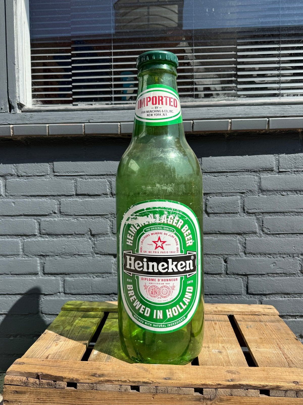 Grote Heineken Bierfles Decoratie - Uniek Item, Gebruikt, ., Ophalen of Verzenden, .