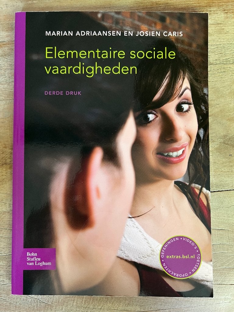Studieboek: Elementaire sociale vaardigheden, Boeken, Ophalen of Verzenden, Alpha, Zo goed als nieuw, HBO
