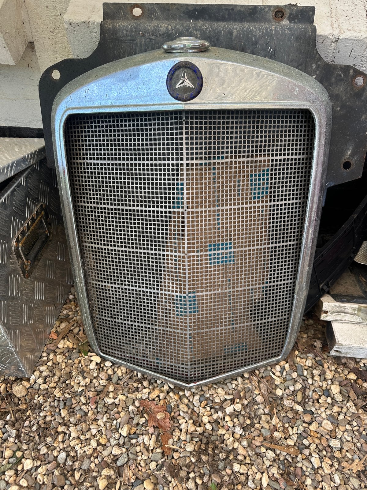 Mercedes-Benz W111 Radiator Grille, Ophalen, Gebruikt, Voor, Mercedes-Benz