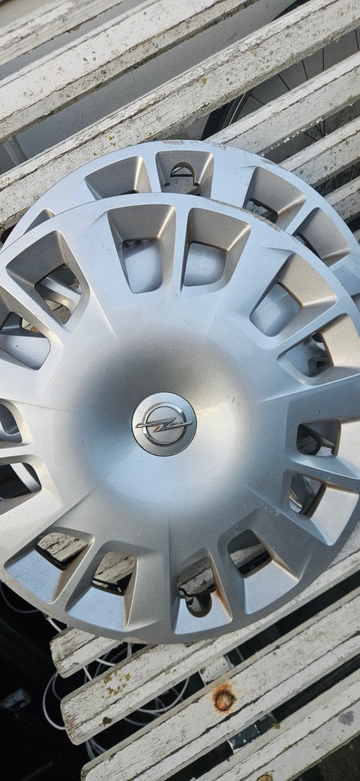 Originele Opel wieldoppen (3 stuks), Ophalen, Gebruikt