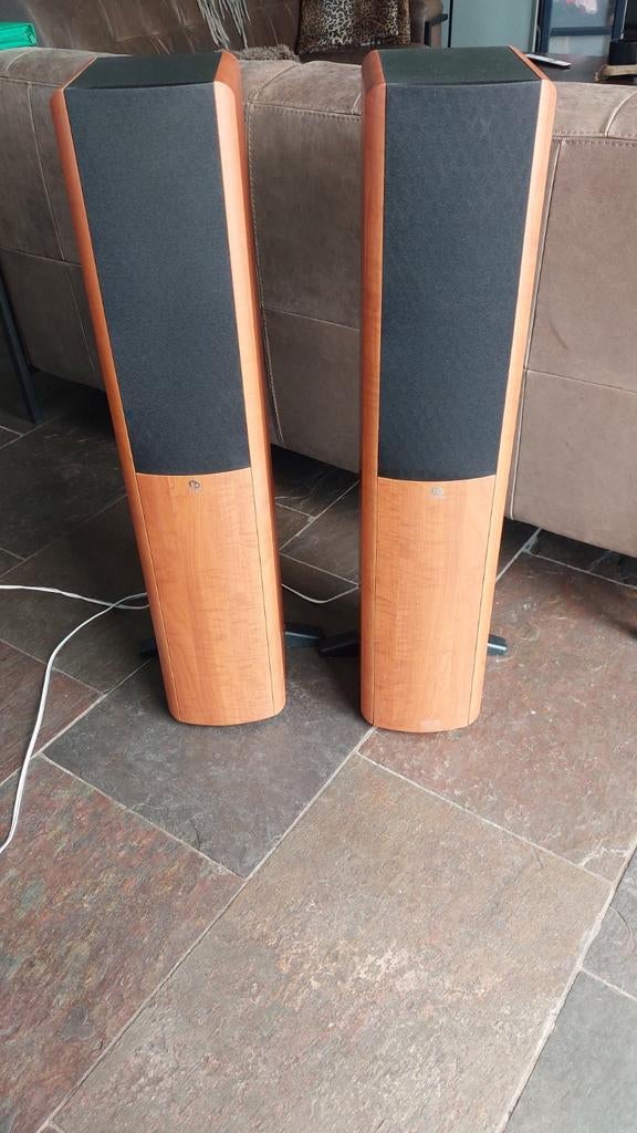 Boston Acoustics A 250 Vloerstaande Luidsprekers, Audio, Tv en Foto, Luidsprekers, Gebruikt, 120 watt of meer, Front, Rear of Stereo speakers