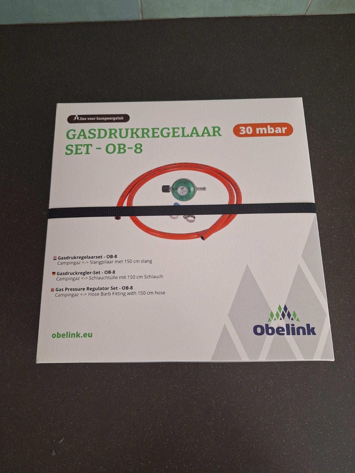 Obelink Gasdrukregelaar Set - OB-8, 30 mbar, Ophalen, Nieuw