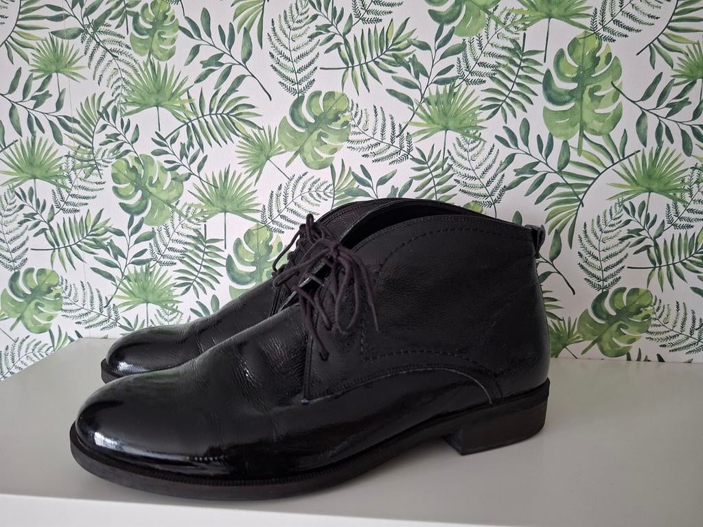 Durea lakschoenen maat 7,5 wijdtemaat K, Kleding | Dames, Schoenen, Durea, Zwart, Lage of Enkellaarzen, Ophalen of Verzenden