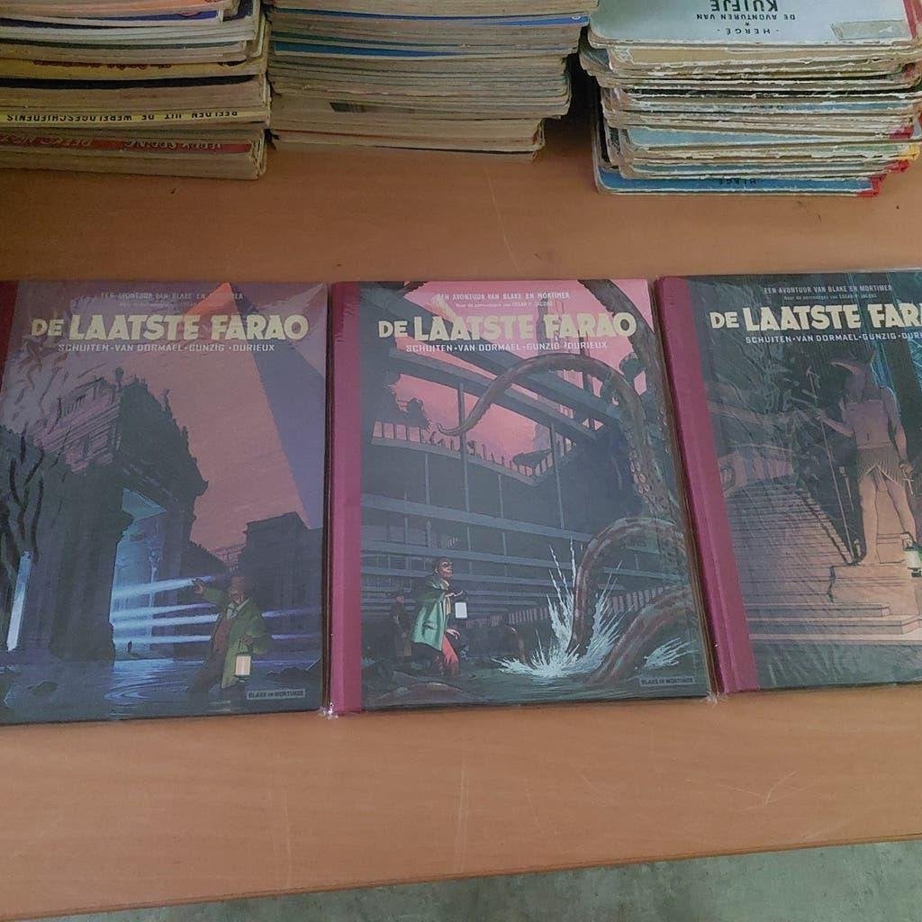 Verzameling van 3 x luxe Blake en Mortimer de Laatste Farao, Complete serie of reeks, Ophalen of Verzenden, Nieuw