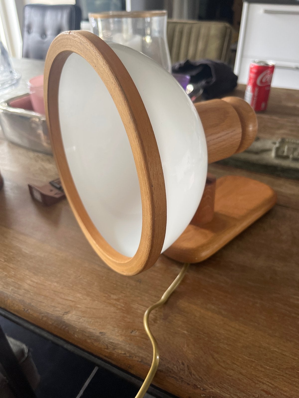 Vintage Houten wandlamp Steinhauer Apeldoorn, Ophalen of Verzenden