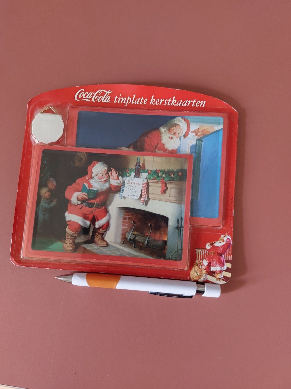 Coca-Cola blikken kerstkaarten., Diversen, Ophalen of Verzenden, Zo goed als nieuw