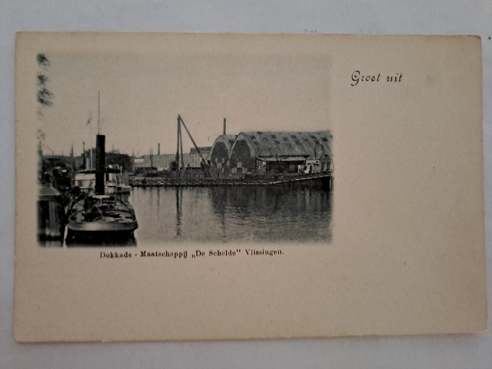 Vlissingen,  dokkade, de  Schelde, Ophalen of Verzenden, Zeeland