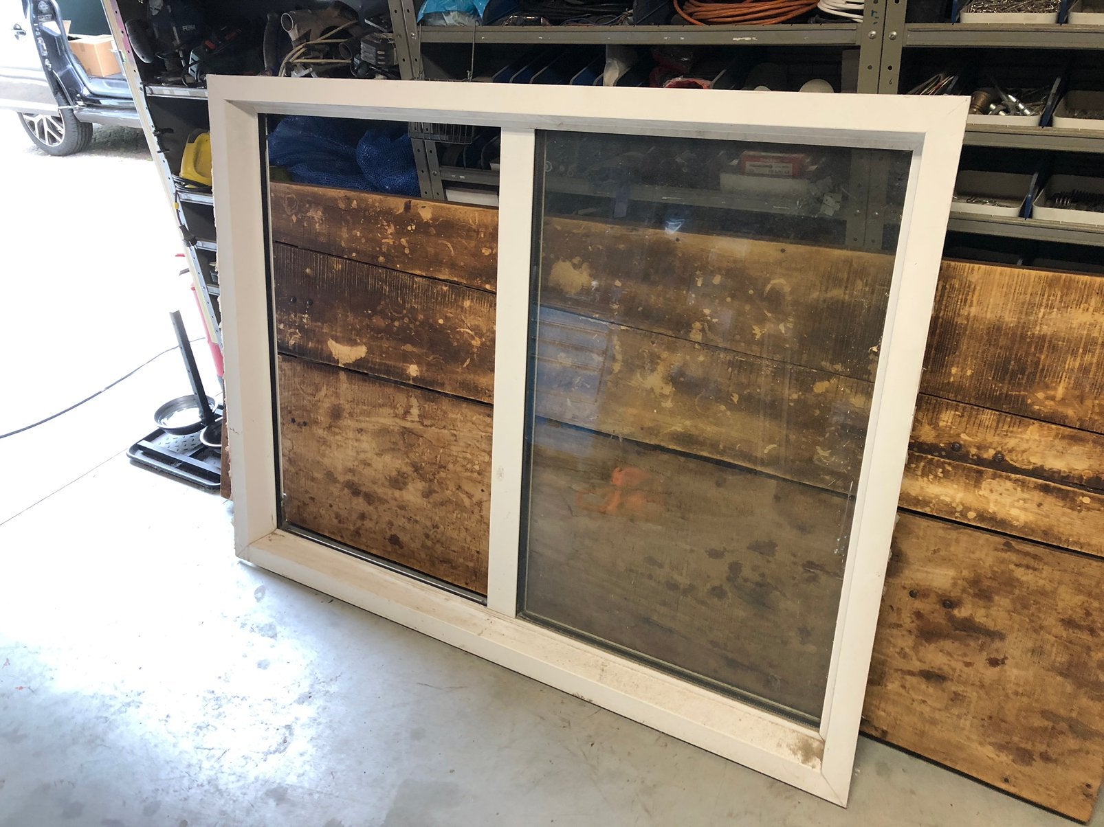 Aluminium kozijn met glas kiep kantel 155x116, Doe-het-zelf en Verbouw, Kozijnen en Schuifpuien, Ophalen, Gebruikt, Raamkozijn