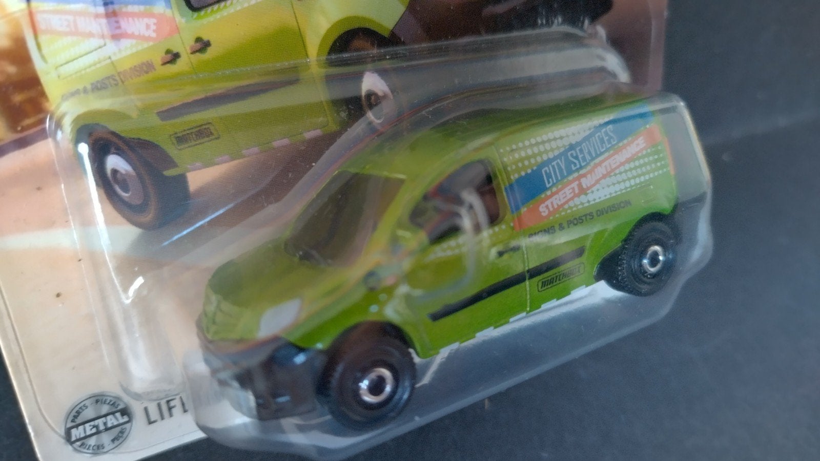 Renault Kangoo Green 1:64 3inch Matchbox Pol, Auto, ., Nieuw, Ophalen of Verzenden