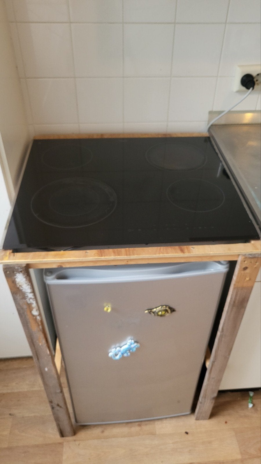 Pelgrim Keramische Kookplaat - 4 Zones, Ophalen, Gebruikt, 60 cm of meer, 4 kookzones