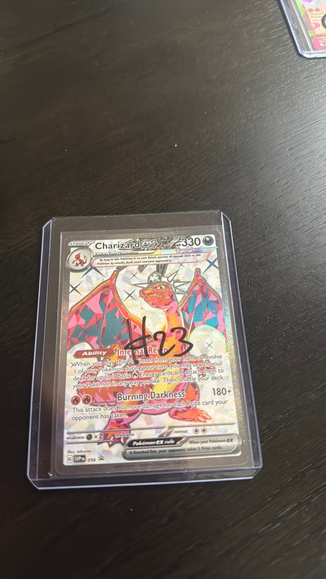 Charizard ex scarlet & violet promos, Ophalen of Verzenden, Zo goed als nieuw