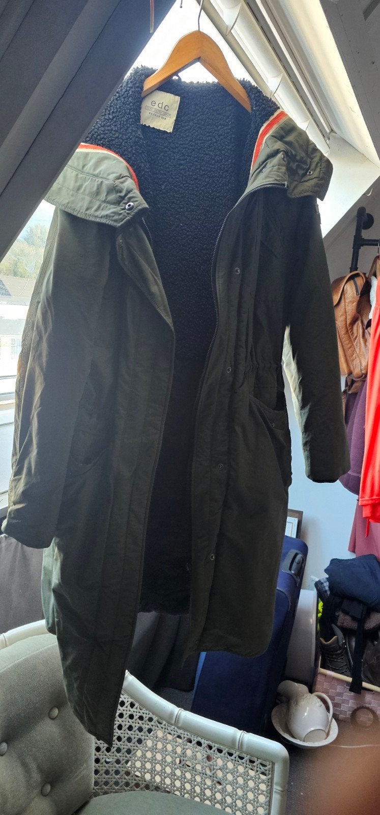 EDC by Esprit winterjas maat XL, groen, gevoerd, Maat 46/48 (XL) of groter, Ophalen of Verzenden, Groen, EDC by Esprit