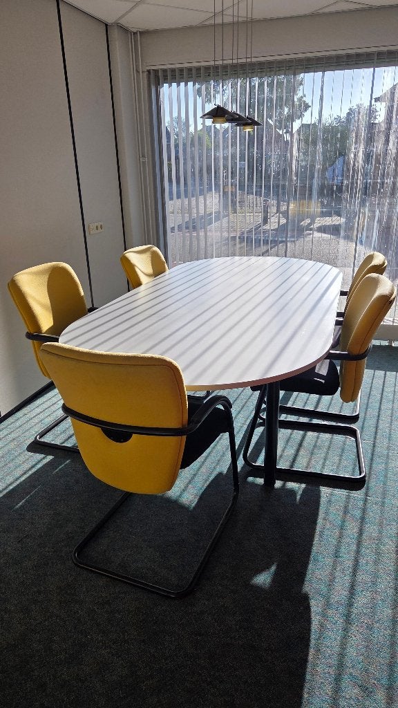 tafel en stoelen, Huis en Inrichting, Tafels | Eettafels, Ophalen, 100 tot 150 cm, 200 cm of meer, Vijf personen of meer