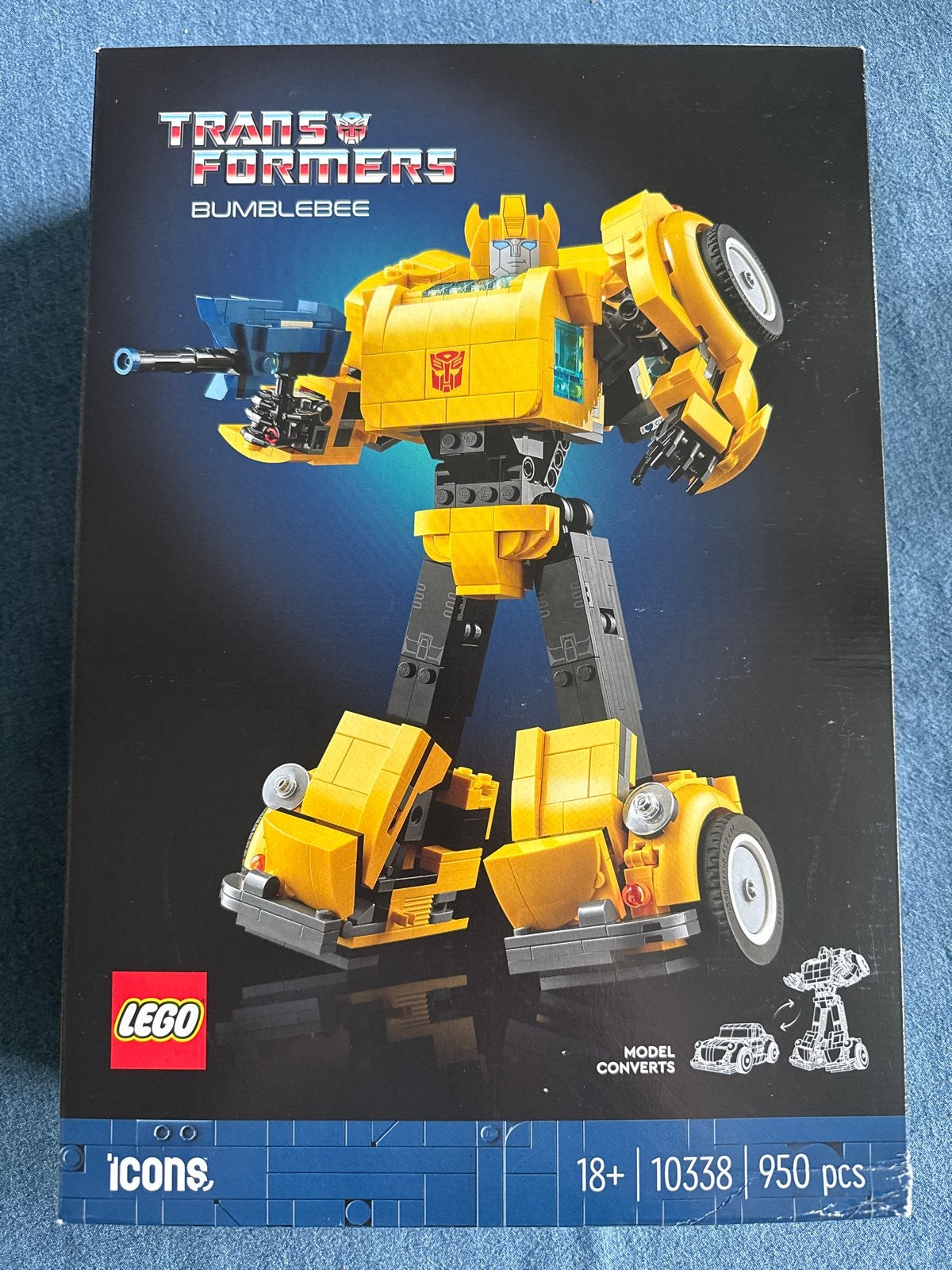 LEGO Icons Transformers Bumblebee 10338 - Zo goed als nieuw, Kinderen en Baby's, Speelgoed | Duplo en Lego, Lego, Ophalen of Verzenden