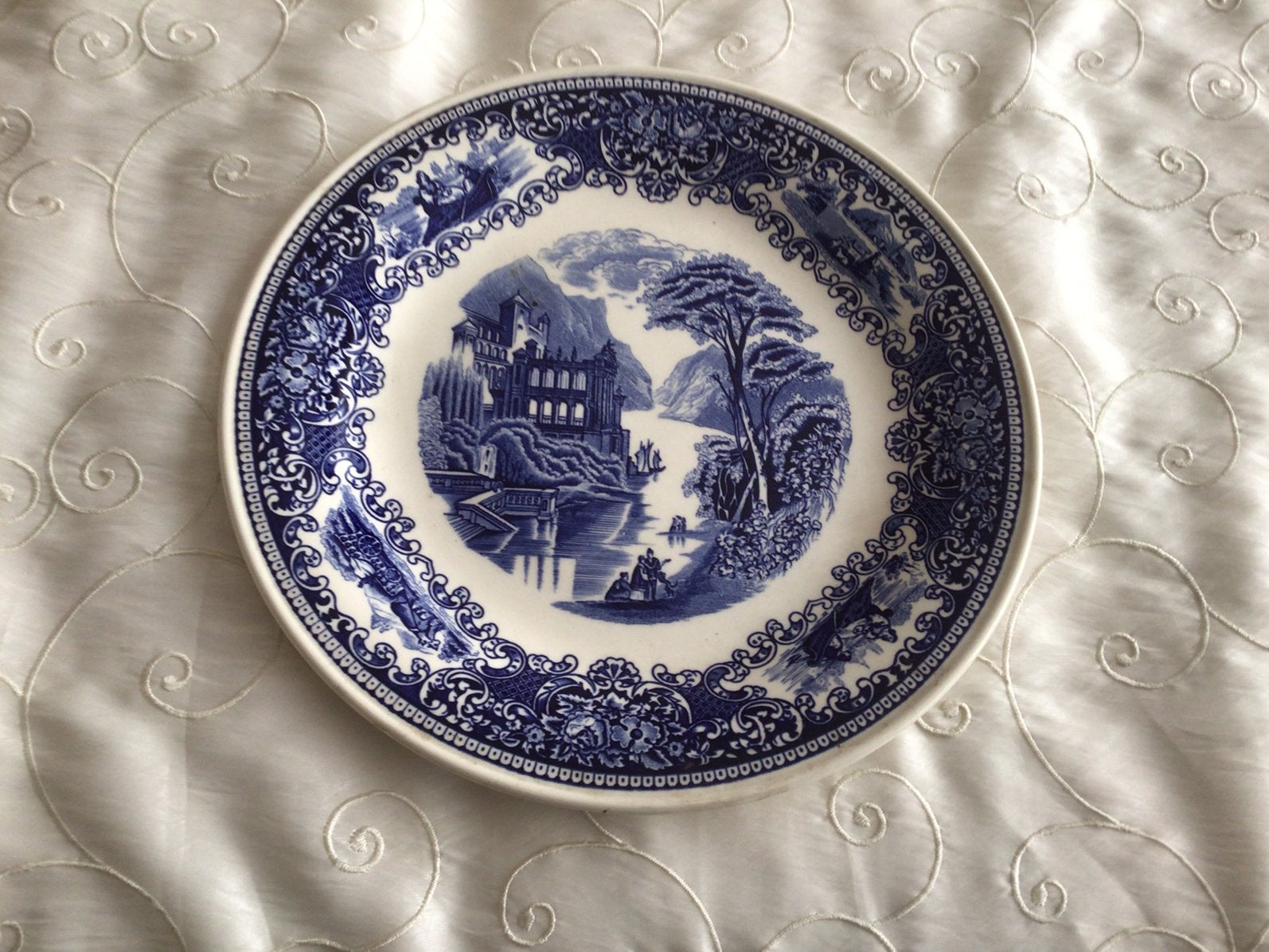 Blauw bord, Antiek en Kunst, Ophalen of Verzenden
