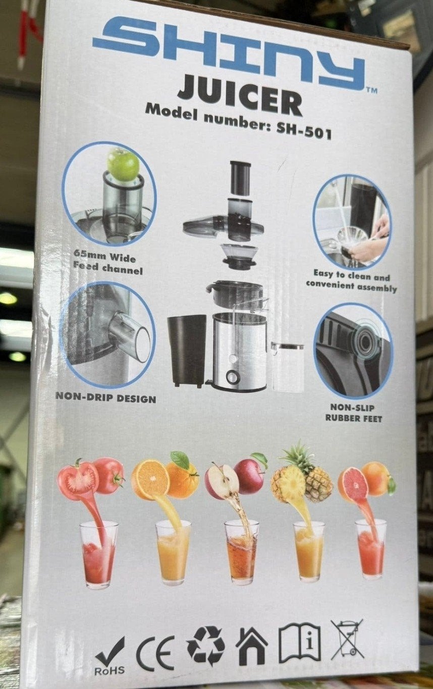 Shiny Juicer SH-501 1000W - Zo goed als nieuw, Ophalen of Verzenden